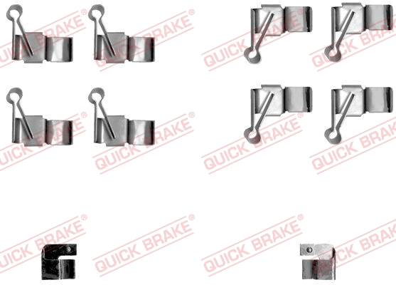 Accessory Kit, disc brake pad (109-1238)