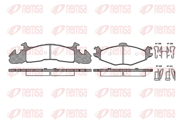 Brake Pad Set, disc brake (0524 00)