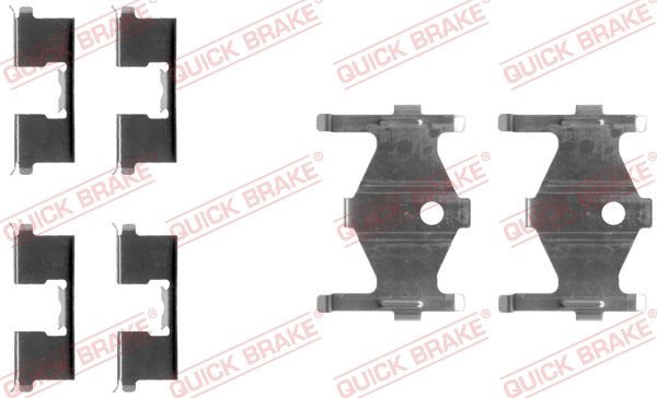 Accessory Kit, disc brake pad (109-1185)