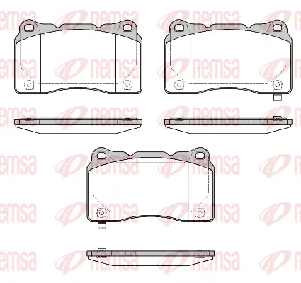 Brake Pad Set, disc brake (0666 58)