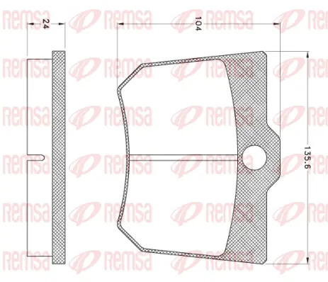 Brake Pad Set, disc brake (JCA1015)