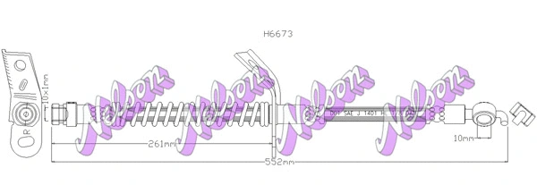 Brake Hose (H6673)