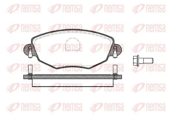 Brake Pad Set, disc brake (0776 00)