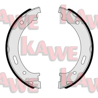 Brake Shoe Set, parking brake (09530)