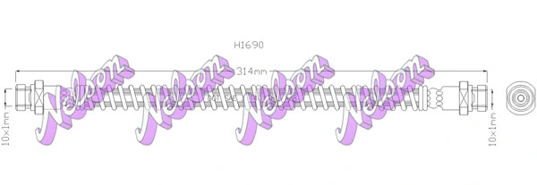 Brake Hose (H1690)