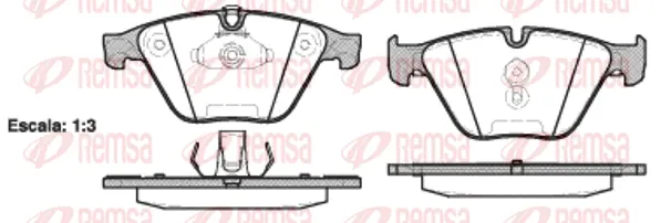 Brake Pad Set, disc brake (0857 20)