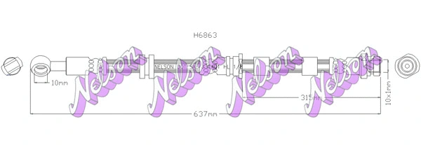 Brake Hose (H6863)