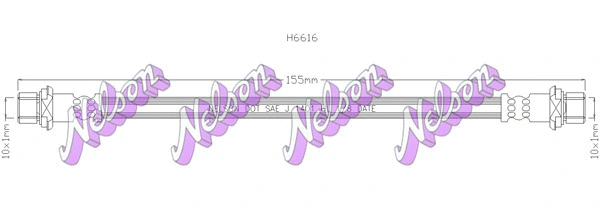 Brake Hose (H6616)