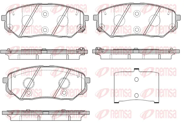 Brake Pad Set, disc brake (1661 02)