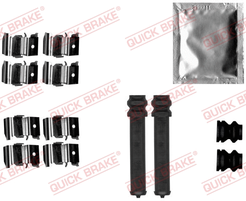 Accessory Kit, disc brake pad (109-1855)