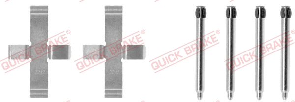 Accessory Kit, disc brake pad (109-1076)
