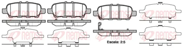 Brake Pad Set, disc brake (0876 41)