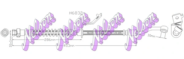 Brake Hose (H6832)