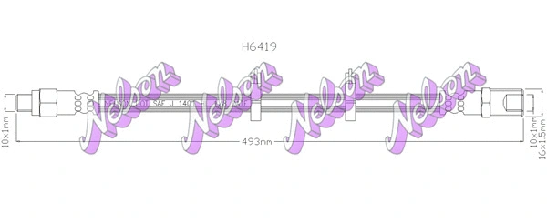 Brake Hose (H6419)
