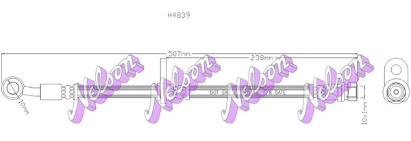 Brake Hose (H4839)