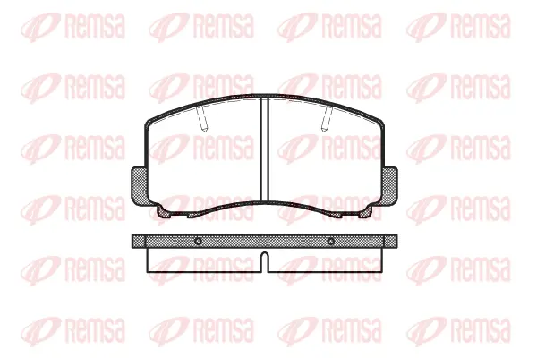 Brake Pad Set, disc brake (0165 00)