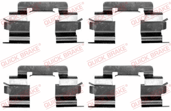 Accessory Kit, disc brake pad (109-1216)