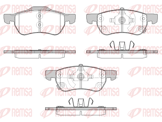 Brake Pad Set, disc brake (1693 12)