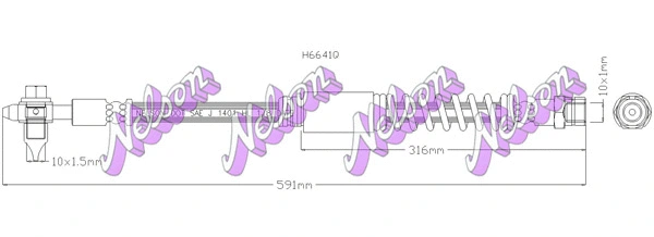 Brake Hose (H6641Q)