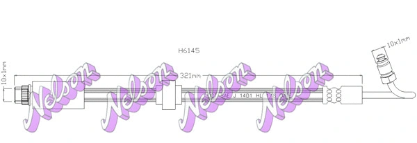 Brake Hose (H6145)