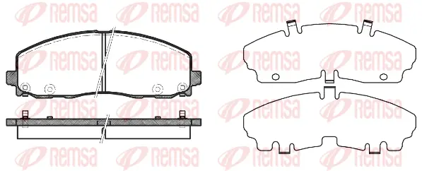 Brake Pad Set, disc brake (1484 04)