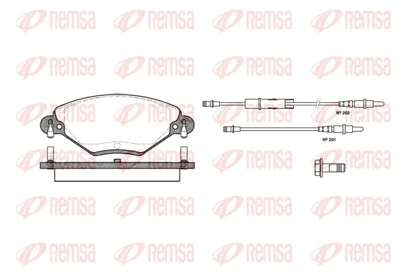 Brake Pad Set, disc brake (0828 04)