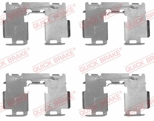 Accessory Kit, disc brake pad (109-1760)