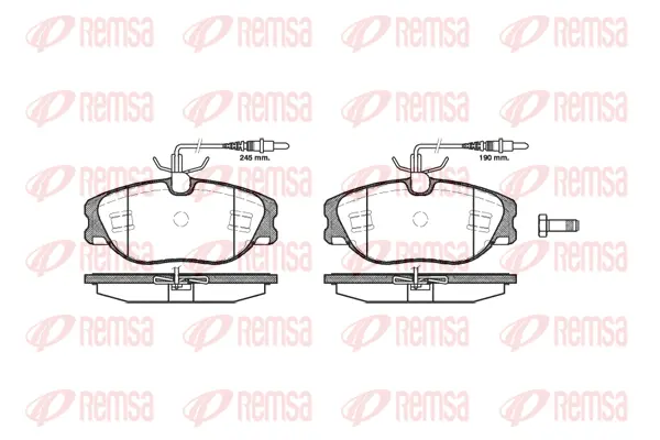 Brake Pad Set, disc brake (0305 44)