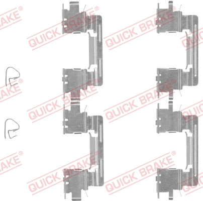 Accessory Kit, disc brake pad (109-1613)
