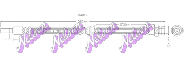 Brake Hose (H4817)