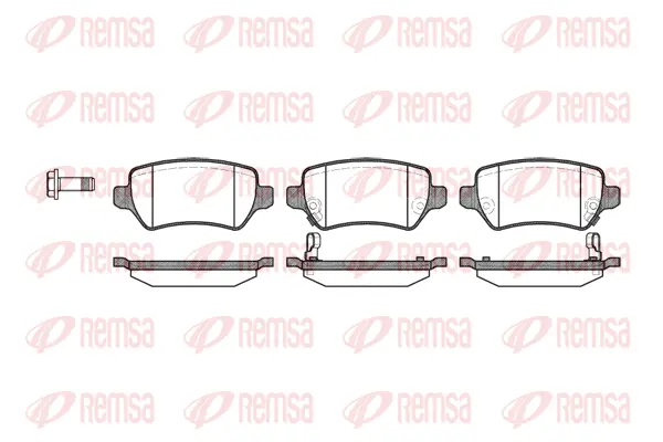 Brake Pad Set, disc brake (0957 02)