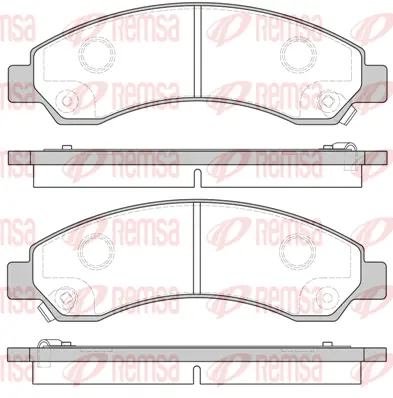 Brake Pad Set, disc brake (1456 04)