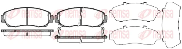 Brake Pad Set, disc brake (1171 12)