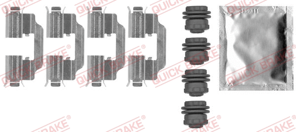 Accessory Kit, disc brake pad (109-0012)