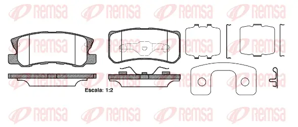Brake Pad Set, disc brake (0803 22)