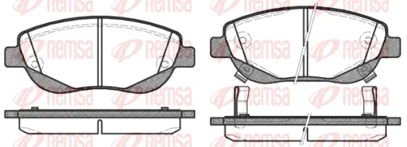 Brake Pad Set, disc brake (1448 02)