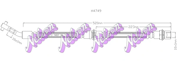 Brake Hose (H4749)