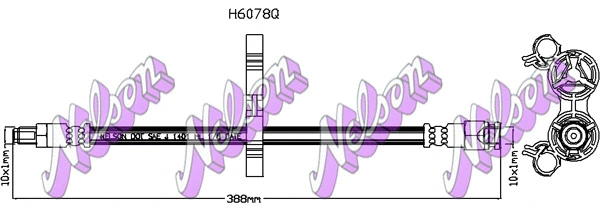 Brake Hose (H6078Q)