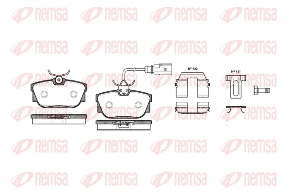 Brake Pad Set, disc brake (0767 12)