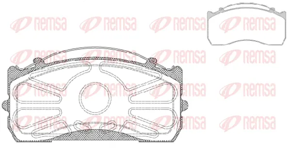Brake Pad Set, disc brake (JCA815.00)