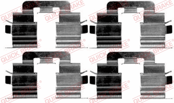 Accessory Kit, disc brake pad (109-1215)