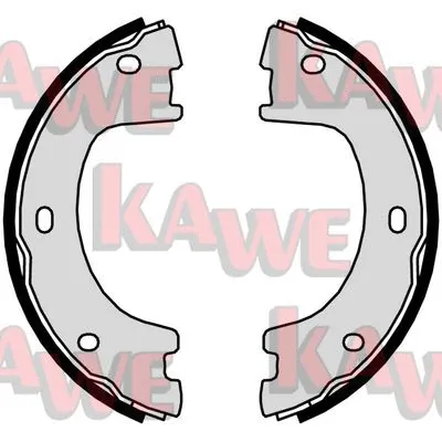 Brake Shoe Set, parking brake (01056)