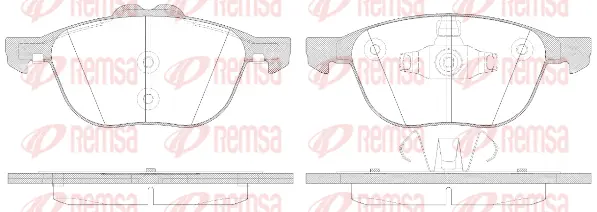 Brake Pad Set, disc brake (1082 50)