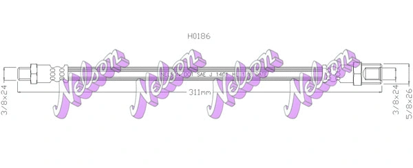 Brake Hose (H0186)