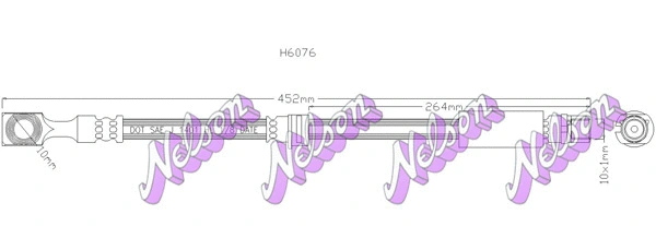 Brake Hose (H6076)