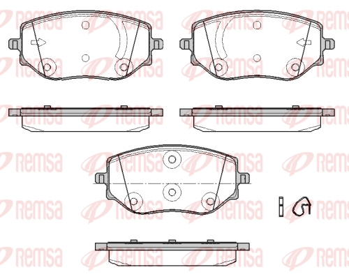 Brake Pad Set, disc brake (1887 00)