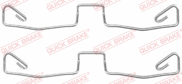 Accessory Kit, disc brake pad (109-1633)