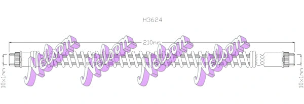 Brake Hose (H3624)