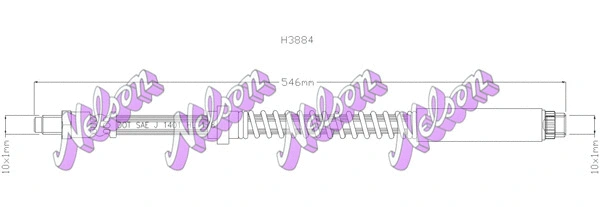 Brake Hose (H3884)