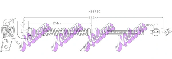 Brake Hose (H6673Q)